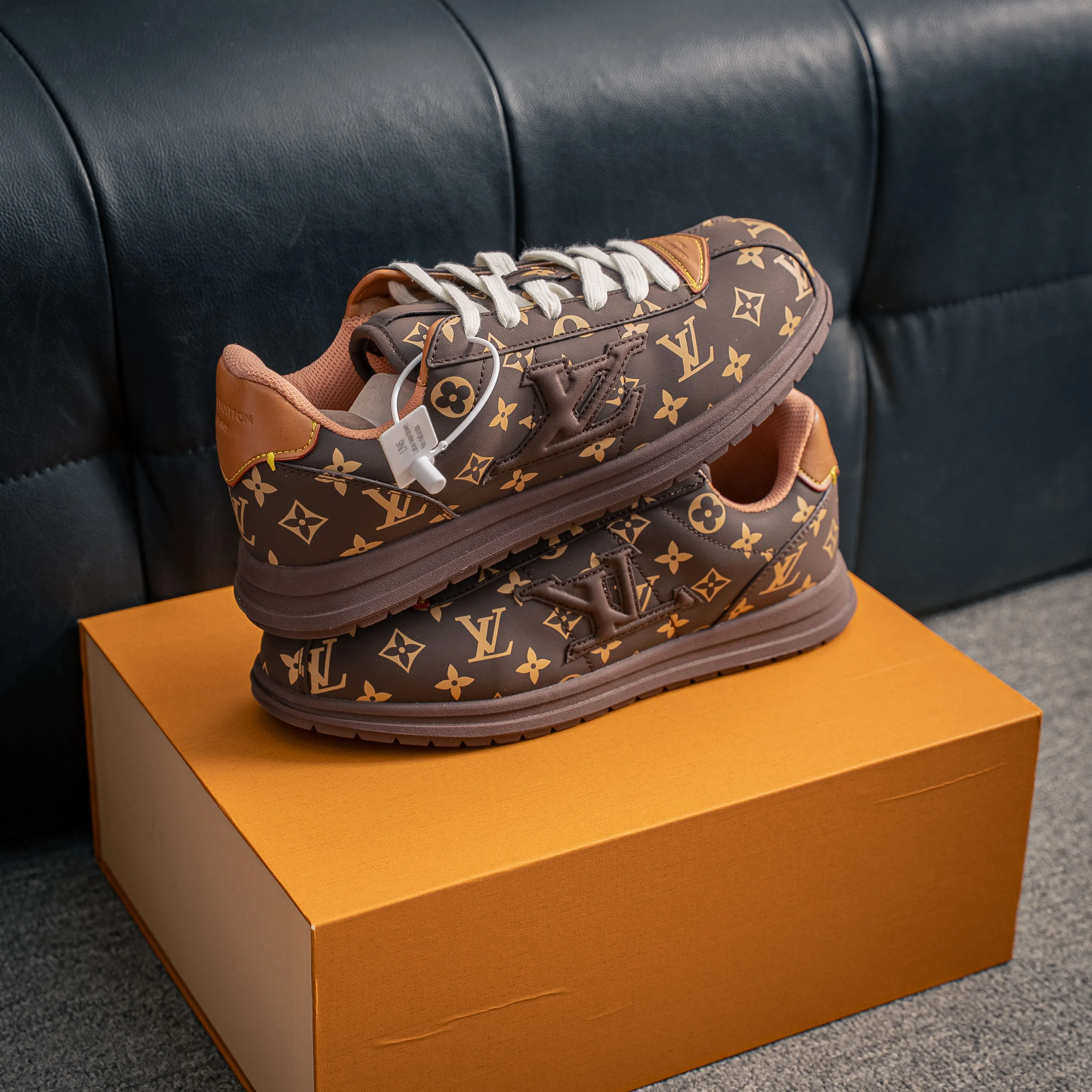 # LOUIS VUITTON x Nigo lv Buttersoft Cowhide Leather FW 25 Lace-Up Low-Top Shoes Same Style